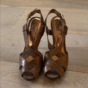 Caparros Brown Strappy Women's Sandals